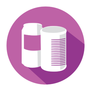 metal cans illustration