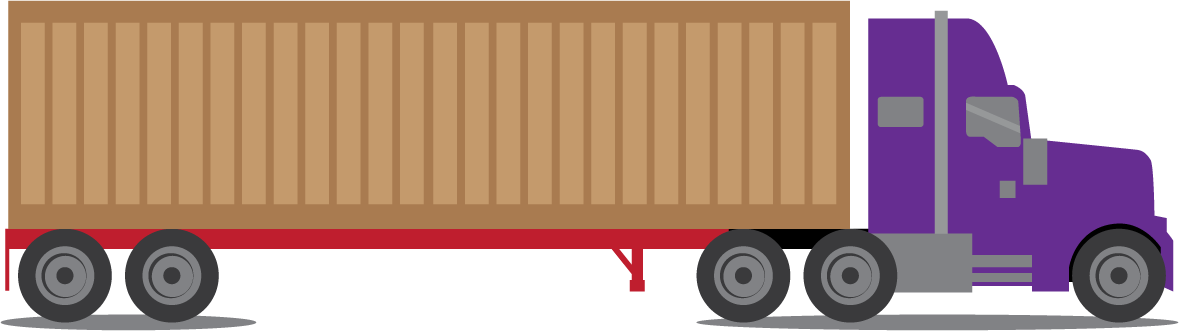 Recycling Transfer Trailer Illustration